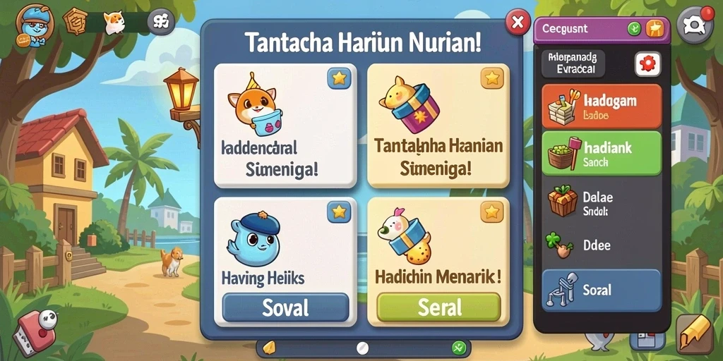 Interaksi sosial yang menyenangkan dengan teman.