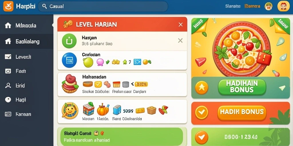 Gambaran game yang menunjukkan pemain berinteraksi satu sama lain.
