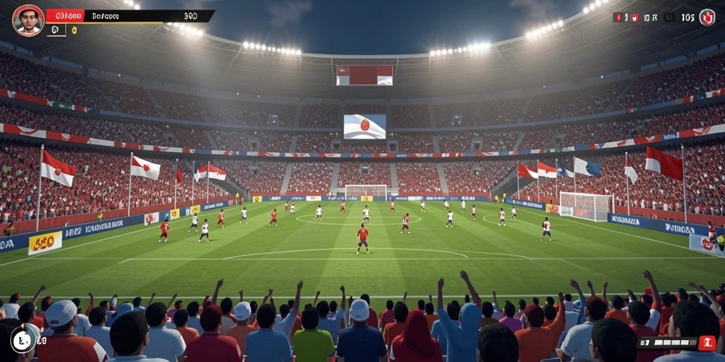 Pemandangan yang indah dan grafis yang memukau di dalam game.